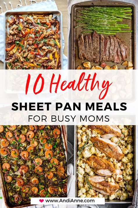 Healthy Sheet Pan Meals, Healthy Sheet Pan Dinners, Meals To Try, Healthy Sheet Pan, Sheet Pan Meals, Sheet Pan Dinners Recipes, Healthy Family Dinners, Pan Dinners, Makanan Diet