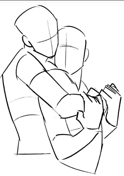 Drawing Ref Couple, Holding Hammer Pose Drawing, Ship Drawing Base, Character Poses Reference Couple, Male Couple Pose Reference Drawing, Couples Reference Drawing, Couple Drawing References, Two People Hugging Drawing Reference, Holding Person Pose Reference