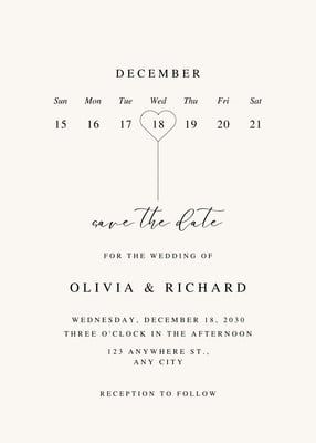 Beige Minimalist Save the Date Calendar Wedding Invitation - Templates by Canva Save The Date Wedding Digital, Beige Wedding Invitations, Save The Date Minimalist, Save The Date Calendar, Wedding Calendar, Minimalist Save The Date, Elegant Wedding Invitation Card, Wedding Card Frames, Beige Minimalist