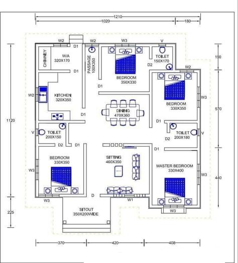 45x50 House Plans Layout, 4bhk House Plan Floors, 4bedroom House Plans Modern, 4bedroom House Plans Simple, Four Bedroom House Plans Single Storey, Free House Plans 4 Bedroom, 40x50 House Plans Layout, 4bhk House Plan, House Plans 4 Bedroom