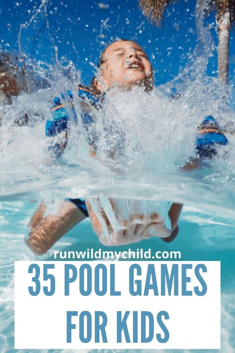 35 Best Swimming Pool Games for Kids (Fun & Easy Ways to Play) Pool Activities For Kids, Swimming Games For Kids, Swimming Lesson Games, Pool Games To Play, Pool Games For Kids, Fun Pool Games, Bd Ideas, Swimming Games, Kids Olympics