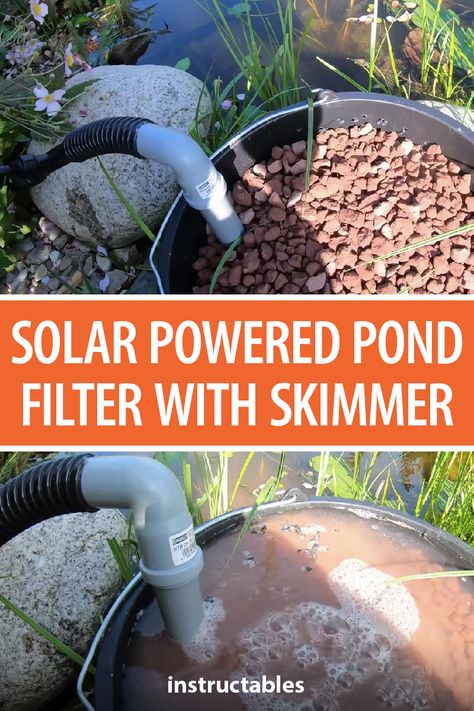 Diy Self Cleaning Duck Pond, Solar Powered Pond Pump, Duck Pond With Filter, Natural Pond Filtration, Pond Filtration System Diy, Diy Pond Filter 5 Gallon Bucket, Diy Pond For Ducks, Pond Aeration System Diy, Diy Filter For Pond