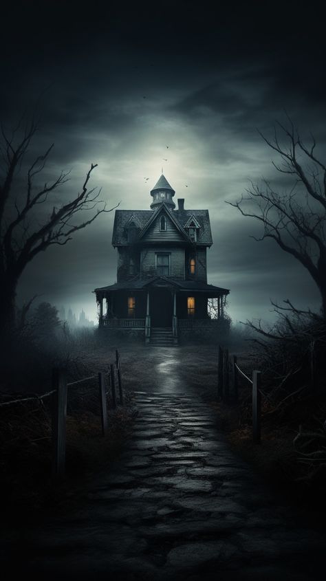 Underground Aesthetic, Haunted House Pictures, Fantasy Locations, Eerie Places, Creepy Backgrounds, Creepy Houses, Spooky House, Halloween Artwork, Subscribe To My Youtube Channel