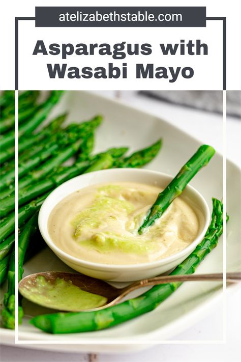 Make asparagus with vegan wasabi mayo for a quick and easy vegetable side. A completely plant-based wasabi mayonnaise is the perfect dip for blanched asparagus. #asparagus #mayo #wasabi #asparagusrecipes #best #plantbased #recipes #bestplantbasedrecipes #plantbasedmealseasy #easy #meals #diet #recipes #plantbaseddietrecipes #veganrecipesdinnerplantbased #veganrecipes #plantbasedmealideas #ideas #plantbasedveganrecipes #plantbasedvegan #healthy Gluten Free Vegan Pasta, Blanched Asparagus, Wasabi Mayo, Salt Free Recipes, Zucchini Bake, Plant Based Recipes Dinner, Gluten Free Plant Based, Eat More Plants, Quinoa Casserole