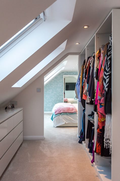 Loft Conversion Bedroom, Hallway Ideas Storage, Attic Bedroom Designs, London Houses, Attic Conversion, Loft Bedroom, Attic Remodel, Loft Room, Attic Bedroom