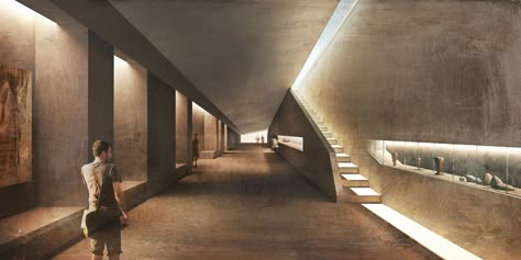 Underground Museum, Underground Architecture, Underground Building, Valley Of The Moon, Fine Art Landscape Photography, Wadi Rum, Architectural Practice, Museum Architecture, Architecture Rendering