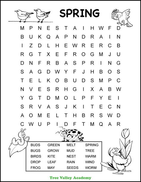 Find Words In Picture, Grade 2 Free Printable Worksheets, 1st Grade Summer Worksheets, Spring Activities For 1st Grade, Spring Crafts 1st Grade, Grade 2 Activities Worksheets, Spring 1st Grade Activities, 1st Grade Word Search, Word Search For Grade 1