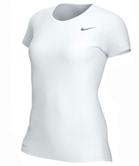 PRICES MAY VARY. 100% Cotton Made in the USA or Imported Pull On closure Nike Slim Fit Tee Womens Knits & Tees Size M, Color: White Basketball Season, White Clothing, Nike Womens, Nike Tshirt, Kids Boxing, Running Shirts, Running Tops, Athletic Shirts, Sports Accessories