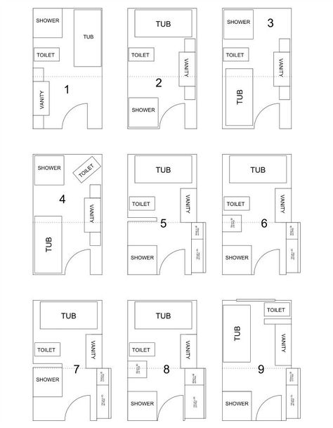 Exploring new bathroom layout options for a rectangular outdated bathroom. Things to consider before starting a bathroom remodel! Bathroom Things, Outdated Bathroom, Bathroom Layout Ideas, Small Bathroom Layout, Bathroom Plan, Bathroom Layouts, Bathroom Design Layout, Bathroom Plans, Bathroom Floor Plans