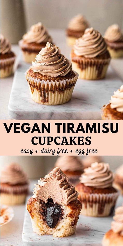 Vegan Chocolate Cupcake Recipe, Vegan Brioche, Vegan Cupcake Recipes, Vegan Cupcake, Gluten Free Chocolate Cupcakes, Tiramisu Cupcakes, Vegan Chocolate Cupcakes, Patisserie Vegan, Vegan Tiramisu