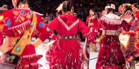 Red Jingle Dress, Jingle Dress Regalia, Jingle Dancer, Women In Red, Activism Art, European Ancestry, Jingle Dress, Indigenous Women, Aboriginal People