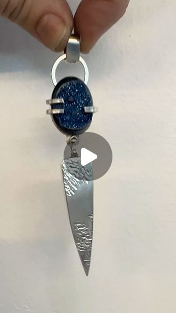 Handcrafted Jewelry and Awesome Jewelry Tools on Instagram: "Just needs a good polish!  Hollow-form in Argentium Silver with a cobalt druzy. Look at the movement. Kinda nailed it on this one." Hollow Form, Argentium Silver, Jewelry Tools, Druzy, Nailed It, Handcrafted Jewelry, Cobalt, Tools, Nails