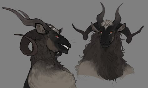 Dnd Satyr, Goat Art, Creature Drawings, Monster Concept Art, Monster Design, Creature Concept Art, Creature Concept, Oc Ideas, Creature Design