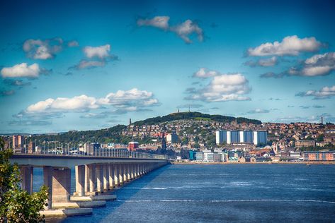 The Tay Road Bridge in Dundee, Scotland Dundee University, Scotland Aesthetic, Dundee Scotland, Scotland Uk, North Sea, Dundee, Uk Travel, Smash Book, Beautiful Places To Visit