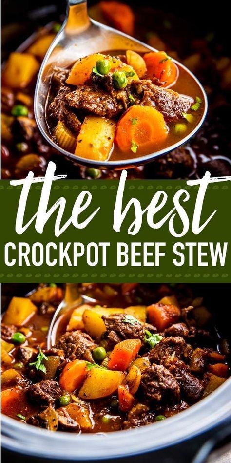 Serve up a hot meal without the fuss for your family tonight: This crock pot beef stew is the perfect easy comfort food. It is simple to prepare in the slow cooker, made entirely from scratch for a healthy dinner! It is the best kind of meal you can sit d Best Crockpot Beef Stew, Crock Pot Beef Stew, Crockpot Beef Stew, Fall Crockpot, Crockpot Recipes Beef Stew, Crock Pot Beef, Best Crockpot, Beef Stew Crockpot, Pot Beef Stew