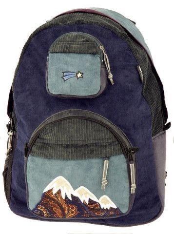 Mountain Applique, Corduroy Backpack, Hippie Backpack, Popular Backpacks, Estilo Hippy, Denim Backpack, Embroidered Handbag, Stylish Shoulder Bag, Birthday List