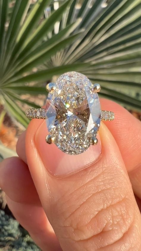 4 Carat Oval Engagement Ring, 4 Carat Diamond Ring, Hidden Halo Engagement Rings, Kim Kassas, Oval Diamond Engagement Rings, Engagement Ring Cut, Oval Cut Diamond Engagement Ring, Oval Cut Ring, Oval Cut Engagement Ring