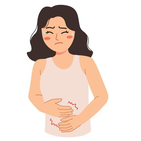 Stomach Ache Illustration, Stomachache Illustration, Period Illustration Art, Periods Illustration, Period Cramps Illustration, Abdominal Pain Relief, Stomachache, Stomach Cramps, Health Gifts