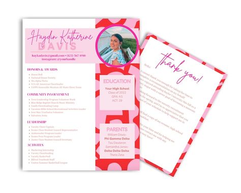 sorority resume, sorority recruitment, rush week, sorority letters of rec, letters of rec, social resume, sorority recruitment resume templates, pink heart graphic, graphics Alabama Sorority, Rush Resume, Recruitment Resume, Rush Week Outfits, Rush Sorority, Sorority Resume, Rush Week, Recruitment Sorority, Editable Resume