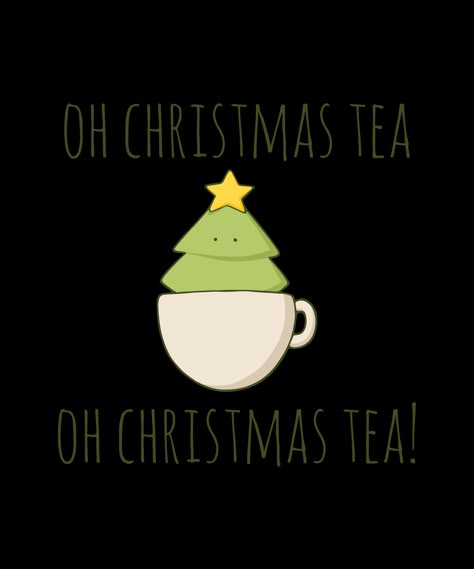 Funny Christmas Cards Diy, Tea Puns, Christmas Cards Drawing, Punny Cards, Cute Christmas Cards, Christmas Puns, Holiday Tea, Love Puns, Christmas Doodles