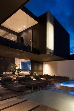 Yes!  I can see myself lounging on this contemporary patio.       Gilberto L. Rodriguez / GLR Arquitectos A Modern House, Design Hotel, Luxury House Designs, Luxury Homes Dream Houses, Modern Houses, Design Milk, Dream House Decor, Dream Houses, Casas De Ensueño