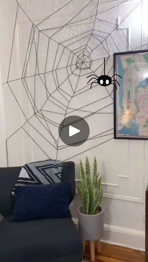 664K views · 8.3K reactions | The spider webs are back back back! 🕷️

We know it’s August, but it’s never too early for Halloween! All you need is yarn and tape for a huge creepy crawly transformation! 🕸️

#halloween #halloweendiy #halloweendecor #halloweendecorations #easyhalloweenideas #yarn #spiderweb #spiderwebs #hauntedhousecheck #dollarstorediy #dollarstorehalloween #easydecoration | Crafty Lumberjacks | Melodrama · Spooky Fun Halloween Spider Web Diy, Dollar Store Halloween, Back Back, Spider Webs, Halloween Decorations Indoor, The Spider, Yarn Diy, Melodrama, Halloween Spider