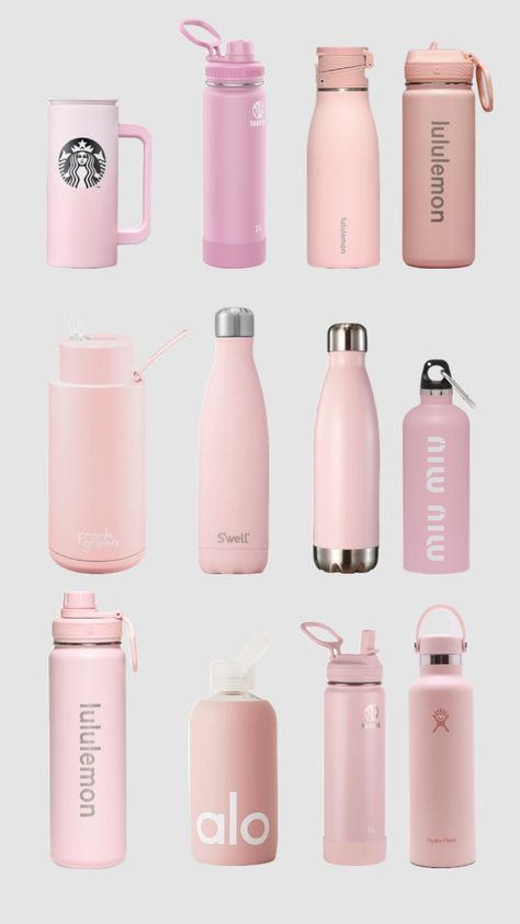 Vs Perfume, Pink Aesthetic Cute, Modern Water Bottle, Girly Christmas Gifts, Stylish Water Bottles, Trendy Water Bottles, Pink Water Bottle, School Bag Essentials, Cute Water Bottles