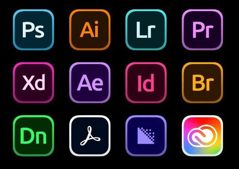 Free App Icons, Vfx Video, App Drawings, Adobe Apps, Pattern Sketch, Geometric Font, Adobe Software, Cloud Icon