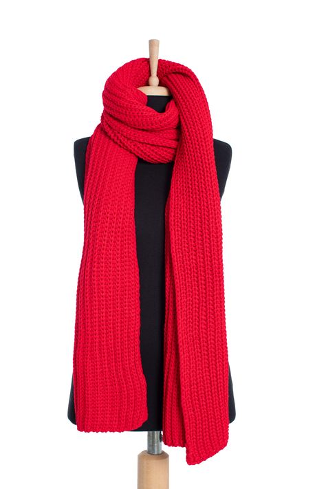 Red scarf winter