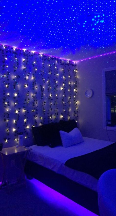 Room Ideas Aesthetic Teen Girl Black, Led Lights Loft Bedroom Aesthetic, Room Decor Ideas Small Bedroom, Trendy Room Ideas Led Lights, Led Lights Bedroom Wall Lights, Hype Beast Room Decor, Hype Beast Room, Hypebeast Room Ideas, Room Decor Hypebeast