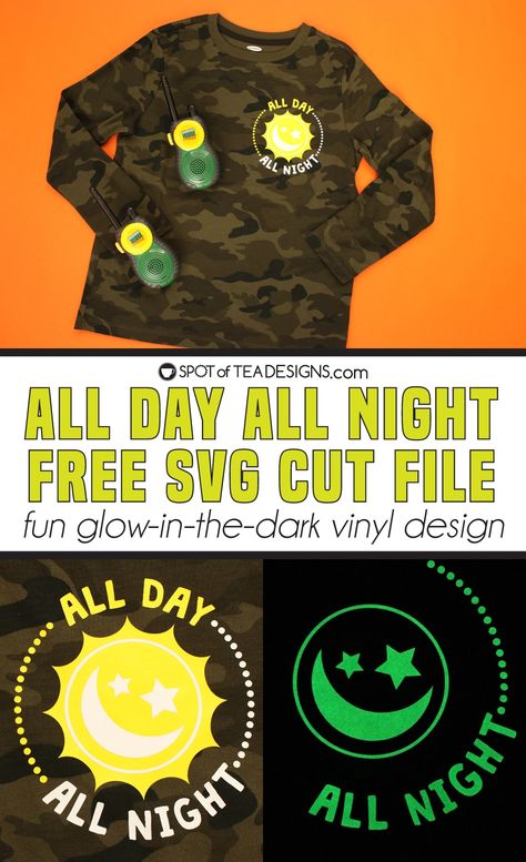 Glow In The Dark Svg Ideas, Htv Crafts, Glow In The Dark Shirt, Cricut Htv, Basic Long Sleeve Shirt, Fire Shirt, Dark Clothes, Svg Ideas, Diy T Shirt