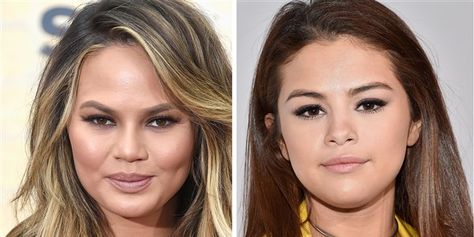 Best hairstyle for your face shape: Haircuts for round faces, oval, heart-shaped and more Uneven Hairstyles, Hair Cuts Chubby Face, Chrissy Teigen Hair, Mens Hairstyles Round Face, Best Hairstyles For Round Faces, Round Face Celebrities, Long Layers Hair, Haircuts For Round Face Shape, Haircuts For Round Face