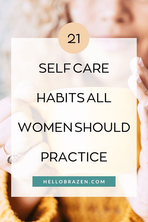 As women, self care shouldn't be considered a luxury upgrade to our lives, or make us feel like we are being selfish. Self care is simple habits that will help us to live our best, most healthy, and joyful lives. Here are 21 self care habits every woman should practice. Daily Self Care Habits, Self Care Habits, Women Self Care, Lessons In Life, Daily Self Care, Simple Habits, Life Group, Making Life Easier, Simplify Your Life