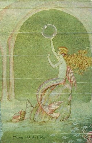 https://flic.kr/p/6C7gu4 | Ida Rentoul Outhwaite Fairy Postcard12 Ida Rentoul Outhwaite, Art Vampire, Dengeki Daisy, Arte Indie, Mermaids Sirens, Elves And Fairies, Water Nymphs, Mermaid Fairy, Mermaid Aesthetic