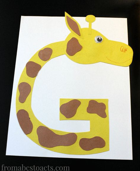 20+ Free Letter G Crafts for Preschoolers Preschool Alphabet Book, Letter G Crafts, Fun Preschool Crafts, Giraffe Craft, Letter G Activities, G Is For Giraffe, Preschool Letter Crafts, Giraffe Crafts, Alphabet Crafts Preschool