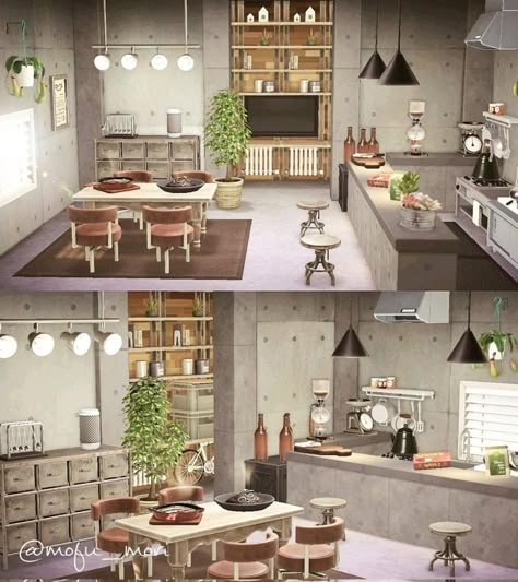 Happy Home Paradise Kitchen Ideas, Acne Kitchen Ideas, Acnh Restaurant Designs Happy Home Paradise, Animal Crossing Restaurant Kitchen, Happy Home Paradise Kitchen, Acnh Restaurant Kitchen, Acnh Happy Home Paradise Restaurant, Acnh Restaurant Designs Happy Home, Happy Home Designer Acnh