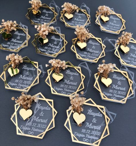 Buy Wedding Magnet, Wedding Favors, Engagement Favors, Anniversary Favors, Plexiglass Magnet Online in India - Etsy Magnet Wedding Favors, Wedding Favours Magnets, Hexagon Wedding, Anniversary Favors, Engagement Favors, Wedding Magnet, Dream Wedding Ideas Dresses, Sweet 16 Parties, Unique Wedding Favors