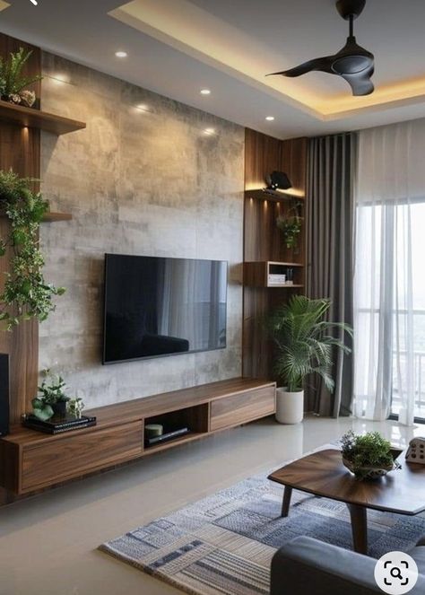 Tv Unit Interior Design, Tv Cabinet Design, Unit Design, Latest Living Room Designs, Interior Design Your Home, Hall Interior Design, Hall Interior, Living Room Design Inspiration, Tv Wall Design