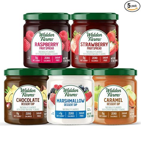 Amazon.com : Walden Farms Variety Pack Fruit and Dipping Spread, Sugar and Calorie Free, Non-Dairy, Keto and Vegan Friendly, Marshmallow, Chocolate and Caramel Dips. Strawberry and Raspberry Spreads, 12-oz Jars : Grocery & Gourmet Food Caramel Dips, Carmel Apple Jam For Canning, Strawberry Raspberry Jam Canning, Sugar Free Raspberry Jam, Caramel Apple Jam No Pectin, Sure Jell Less Sugar Strawberry Jam, Marshmallow Desserts, Marshmallow Chocolate, Walden Farms