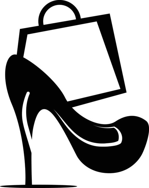 Graphic of High Heels Store Logo. Perfect to use for Fashion Company Vector logo template Fashion Company Logo, Store Logo, Vector Infographic, Infographic Template, Company Logo Design, Bags Logo, Fashion High Heels, Fashion Logo, Girly Art