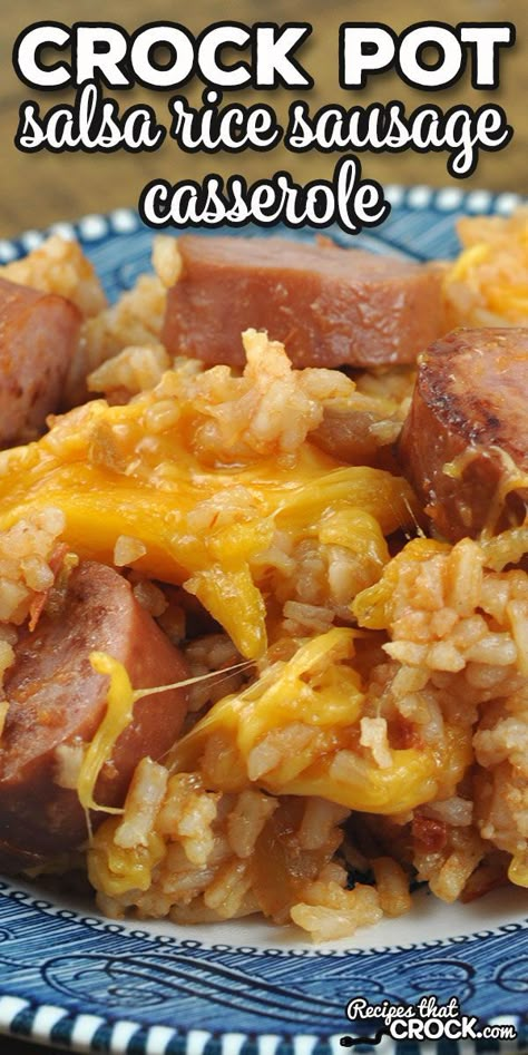 Crock Pot Polish Sausage Recipes, Eckrich Sausage Recipes Crockpot, Rice And Smoked Sausage Recipes, Polish Sausage And Rice Recipes, Sausage And Rice Recipes Easy, Smoked Sausage Crockpot Recipes, Eckridge Sausage, Smoked Sausage And Rice Recipes, Crockpot Smoked Sausage Recipes