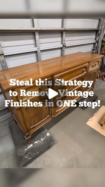 Stripping Furniture Wood, Stripping Antique Furniture, Before And After Painted Furniture, Furniture Flip Videos, Flip Furniture Ideas, How To Refinish Old Furniture, Sanding Furniture Tips, Old Furniture Makeovers, Sanding Wood Furniture