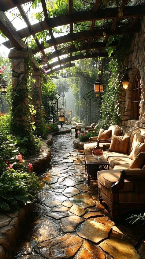 Scene Ideas, Aesthetic Forest, Casa Vintage, Garden Oasis, Outdoor Decor Backyard, Dream Backyard, Dream House Interior, Fantasy Warrior, 판타지 아트