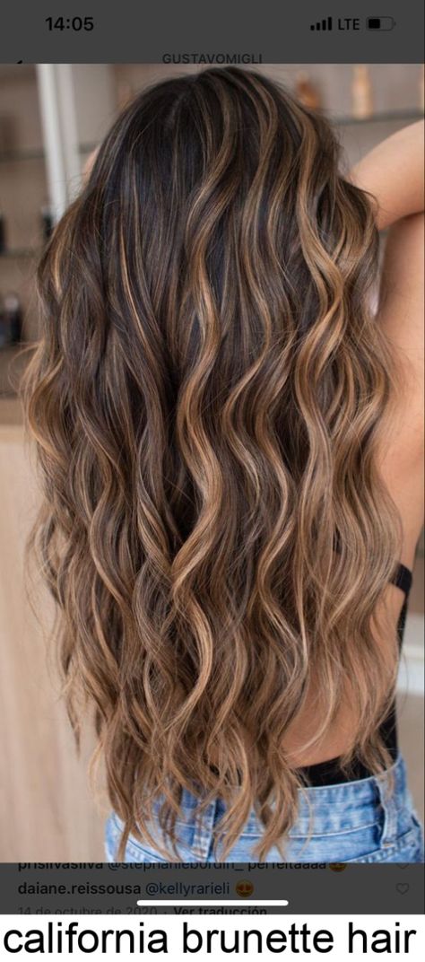 Just pinned from https://www.pinterest.com/pin/70437488261228/ at 10:51 PM california brunette hair, warm caramel balayage honey, warm brown balayage, brunette balayage hai #brunettebalayagehair Balayage On Long Brown Hair, Chocolate Brown To Blonde Balayage, Brown Light Brown Balayage, Brunette Dyed Hair Ideas, Burnet Balayage, Brunette Hair With Soft Highlights, Cute Hair Color Ideas For Brunettes, Honey Brunette Hair Balayage, Long Hair Styles With Layers Brunette Caramel Highlights