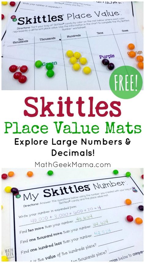 Math Night, Place Value Chart, Math Geek, Math Place Value, Fifth Grade Math, Math Challenge, Fourth Grade Math, Math Intervention, Math Printables