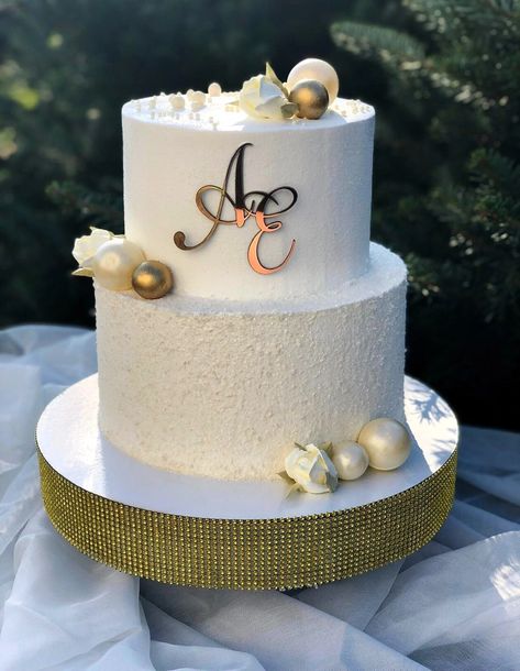 Wedding Cake Designs Elegant 2024, Engagement Cake Designs Simple, Civil Wedding Cake, 25th Anniversary Cake Ideas, Elegant Modern Wedding Cake, Minimalist Wedding Cake, 25th Anniversary Cake, Engagement Party Photo Ideas, 2 Tier Wedding Cake