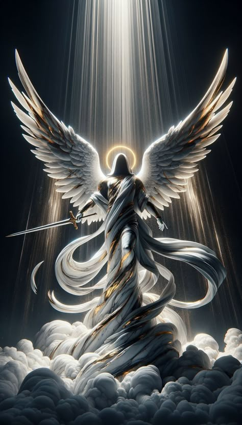 Warrior Angels, Angel Hierarchy, Warrior Angel, Male Angels, Angel Wings Art, Angel Artwork, Angel Wallpaper, Heaven Art, Angel Warrior