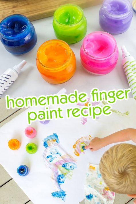 Non-Toxic Homemade Finger Paint Recipe for Toddlers • Kids Activities Blog Finger Paint Recipe, Finger Painting For Toddlers, Homemade Finger Paint, Shaving Cream Art, Activity Jar, Homemade Shaving Cream, Finger Painting For Kids, Shaving Cream Painting, Crafts For Babies