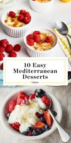 Mediterranean Desserts, Diet Desserts Recipes, Mediterranean Diet Food List, Mediterranean Recipes Healthy, Mediterranean Diet Recipes Dinners, Med Diet, Easy Mediterranean Diet, Mediterranean Diet Meal Plan, Easy Mediterranean Diet Recipes