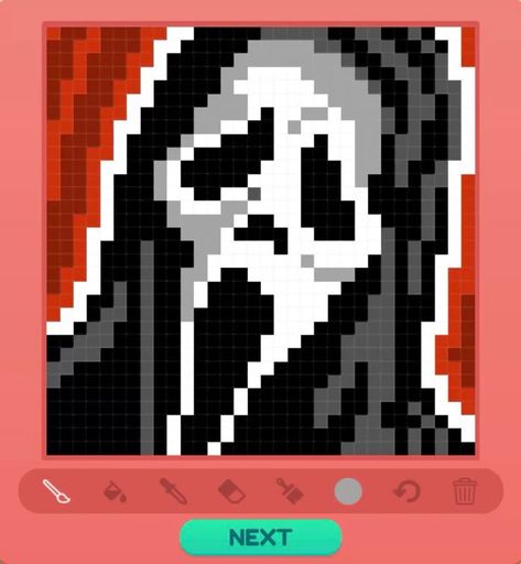 Perler Bead Patterns 32x32, 33x33 Pixel Art, Pixel Art For Staving Artist, Cool Pixel Art 32x32, Roblox Pixel Art Ideas, Scream Pixel Art Grid, Detailed Pixel Art 32x32, 32x32 Pixel Art Realistic, Pixel Art 15x15 Grid